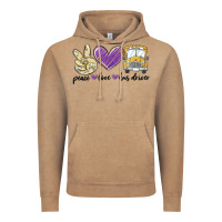 Vintage Coffee peace love bus driver Vintage Hoodie - MaliasSmallBusiness