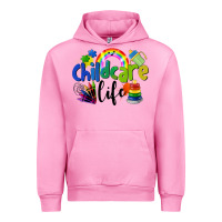 Fuchsia Pink Childcare Life Urban Hoodie - LillyAllenDesigns