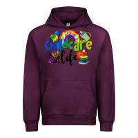 Mauve Wine Childcare Life Urban Hoodie - LillyAllenDesigns