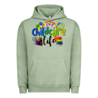 Pigment Oil Green Childcare Life Urban Hoodie - LillyAllenDesigns