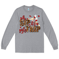 Heather Grey oh sip its a girls trip Long Sleeve Tee - AdoDesignShop