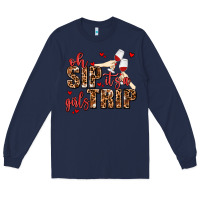 Navy oh sip its a girls trip Long Sleeve Tee - AdoDesignShop