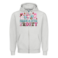Dove Grey feelin' a little frosty Zipper Hoodie - AdoDesignShop