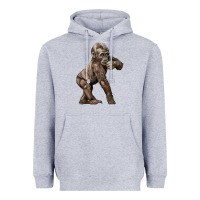 Heather Grey Baby Gorilla Heavyweight Hoodie - LillyAllenDesigns