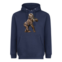Navy Baby Gorilla Heavyweight Hoodie - LillyAllenDesigns