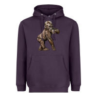 Plum Baby Gorilla Heavyweight Hoodie - LillyAllenDesigns