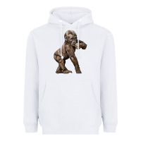 White Baby Gorilla Heavyweight Hoodie - LillyAllenDesigns