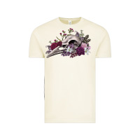 Vintage Arctic Boho floral raven skull Vintage Tee - RanaPortraitStore