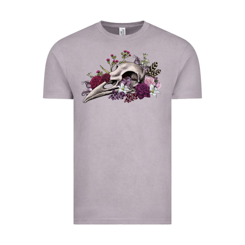 Boho Floral Raven Skull Vintage Tee by RanaPortraitStore | Teevron