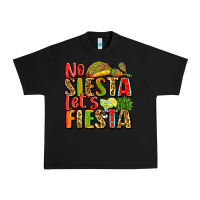 Black no siesta let's fiesta Urban Heavy Tee - Zillion Design Studio