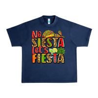 Navy no siesta let's fiesta Urban Heavy Tee - Zillion Design Studio