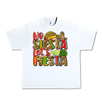 White no siesta let's fiesta Urban Heavy Tee - Zillion Design Studio