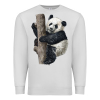 Dove Grey Giant Panda Premium Sweatshirt - LillyAllenDesigns