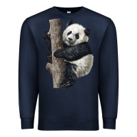 Navy Giant Panda Premium Sweatshirt - LillyAllenDesigns