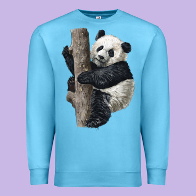 Giant Panda Premium Sweatshirt Designed By Lillyallendesigns