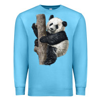 Ocean Blue Giant Panda Premium Sweatshirt - LillyAllenDesigns
