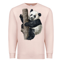 Pale Pink Giant Panda Premium Sweatshirt - LillyAllenDesigns