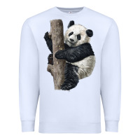 White Giant Panda Premium Sweatshirt - LillyAllenDesigns