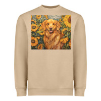 Mushroom golden retriever Heavyweight Sweatshirt - Unal Design