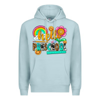 Blue Mist hello preschool Premium Hoodie - NancyCooperArtShop