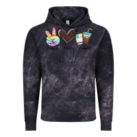 Cloud Black peace love coffee Vintage Hoodie - MaliasSmallBusiness