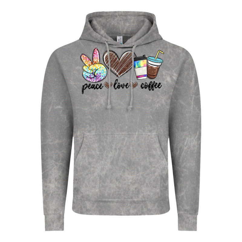 Peace Love Coffee Vintage Hoodie by MaliasSmallBusiness | Teevron