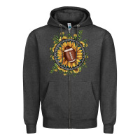 Charcoal Heather football gemstone sunflower Zipper Hoodie - JahusDesignShop