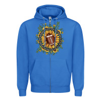 True Royal football gemstone sunflower Zipper Hoodie - JahusDesignShop