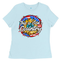 Baby Blue this is god's country Ladies Tee - AdoDesignShop