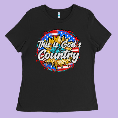 This Is God's Country Ladies Tee Designed By Adodesignshop