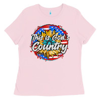 Bubblegum Pink this is god's country Ladies Tee - AdoDesignShop
