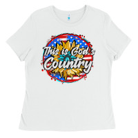 White this is god's country Ladies Tee - AdoDesignShop