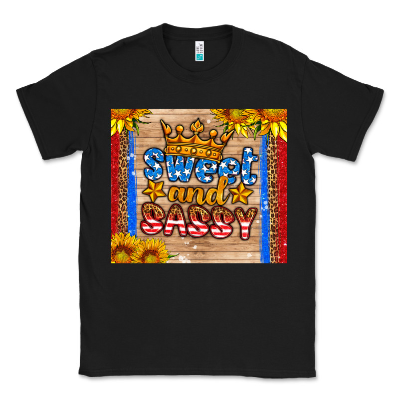 Usa Flag Sweet And Sassy Classic Tee by HRA Design Shop | Teevron