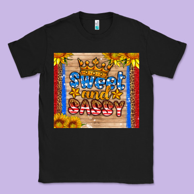 Usa Flag Sweet And Sassy Classic Tee Designed By Hra Design Shop