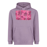 Lavender Distressed breast cancer background Heavyweight Hoodie - Jasminsmagicworld