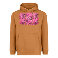 Meerkat Distressed breast cancer background Heavyweight Hoodie - Jasminsmagicworld