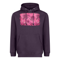 Plum Distressed breast cancer background Heavyweight Hoodie - Jasminsmagicworld
