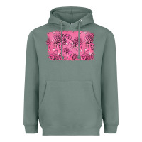 Sage Distressed breast cancer background Heavyweight Hoodie - Jasminsmagicworld