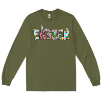 Army Green Easter Day Long Sleeve Tee - Neo Western