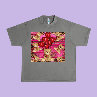 Valentine's Day Tedybear Tumbler Urban Heavy Tee Designed By Ranaportraitstore