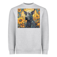 Heather Grey great dane Heavyweight Sweatshirt - Unal Design