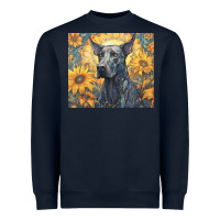 Navy great dane Heavyweight Sweatshirt - Unal Design