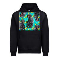 Black Chimpanzee And Banana Urban Hoodie - LillyAllenDesigns