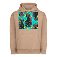 Pigment Burro Chimpanzee And Banana Urban Hoodie - LillyAllenDesigns