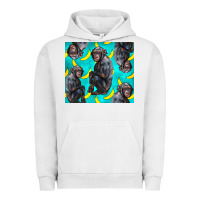 Pigment Lunar Rock Chimpanzee And Banana Urban Hoodie - LillyAllenDesigns