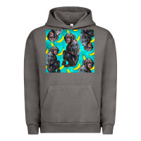 Pigment Tornado Chimpanzee And Banana Urban Hoodie - LillyAllenDesigns