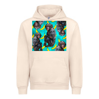 Chimpanzee And Banana Urban Hoodie | Teevron