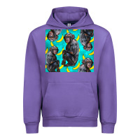 Tulip Chimpanzee And Banana Urban Hoodie - LillyAllenDesigns