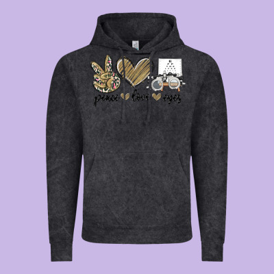 Vintage Hoodie peace love eyes