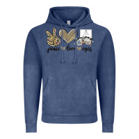 Vintage Denim peace love eyes Vintage Hoodie - MaliasSmallBusiness